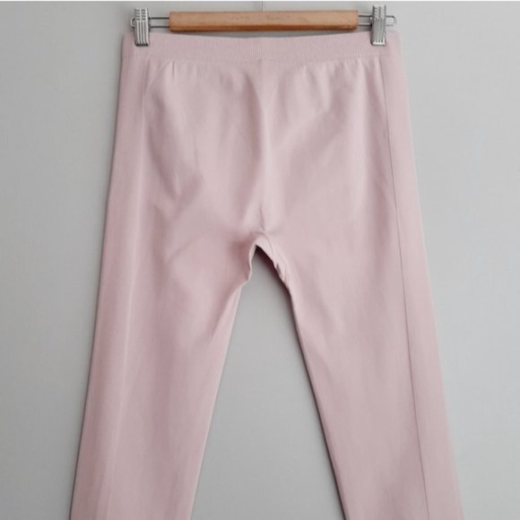 BULA High Waist Crop Ankle Stretch Pull-On Leggings Solid Pink Sz M - Picture 7 of 10